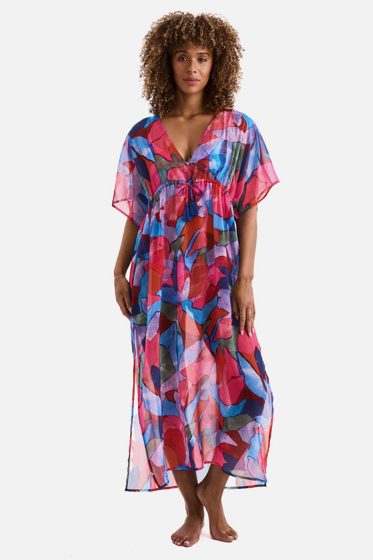 midi caftan dress Color Block Green Lace Blue Floral Tuesday Shop away or everyday. Groovy Mushrooms Midi Pocket Caftan