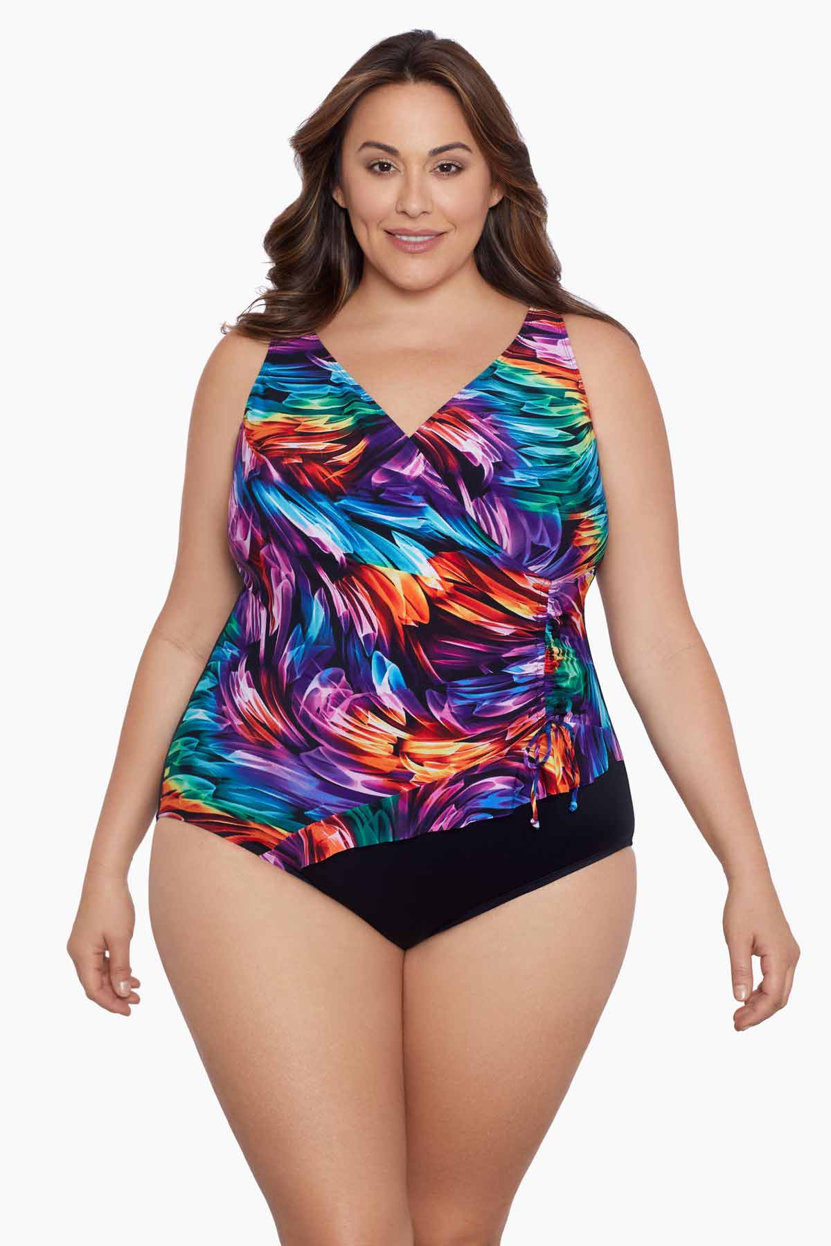 Ruffle bottom one piece swimsuit sales