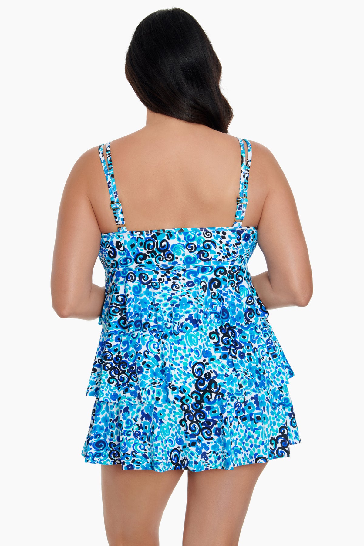 Tiered swim dress cheap